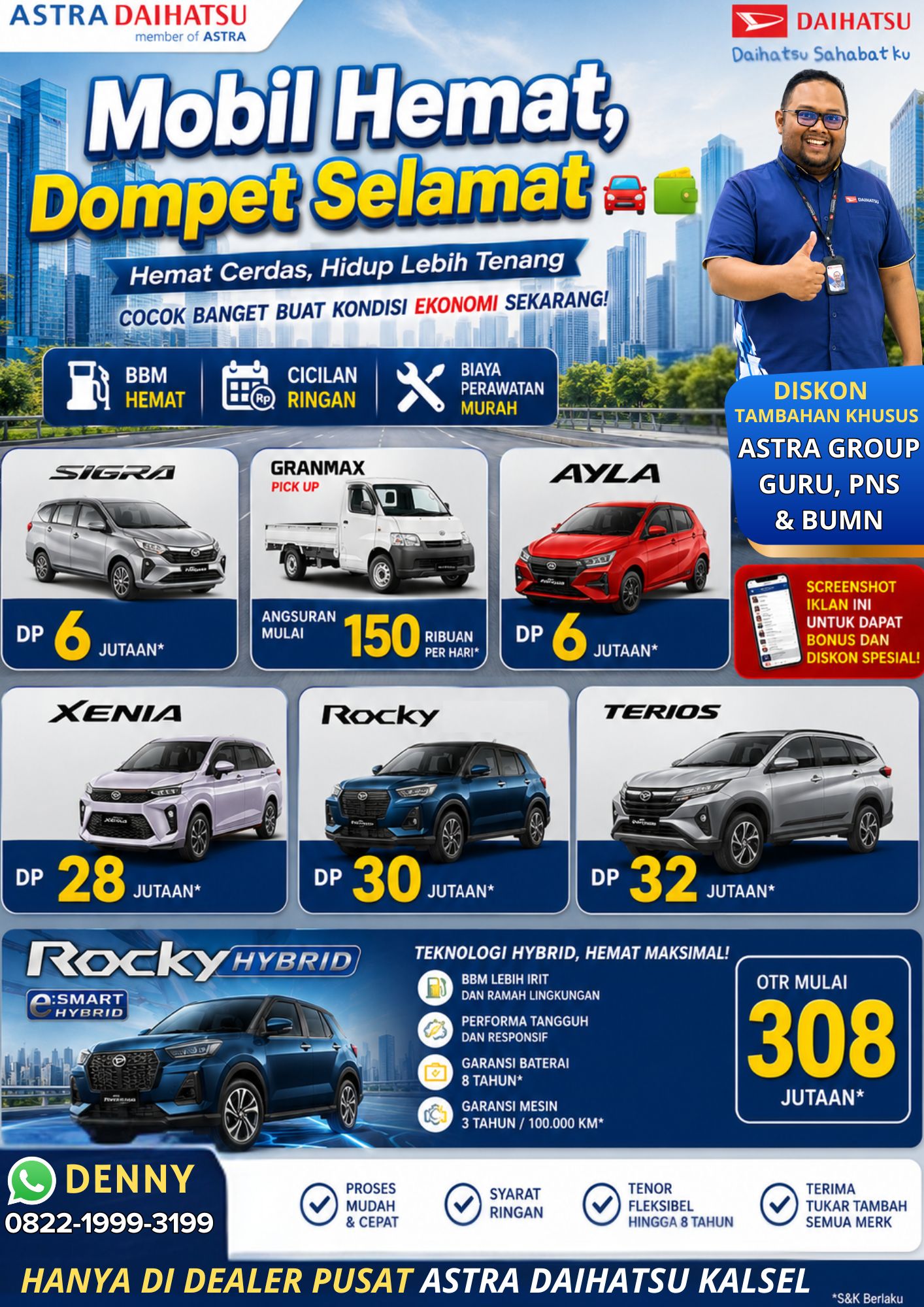 PROMO MOBIL ASTRA DAIHATSU BANJARBARU BANJARMASIN TERBARU 2026 KALSEL DENNY